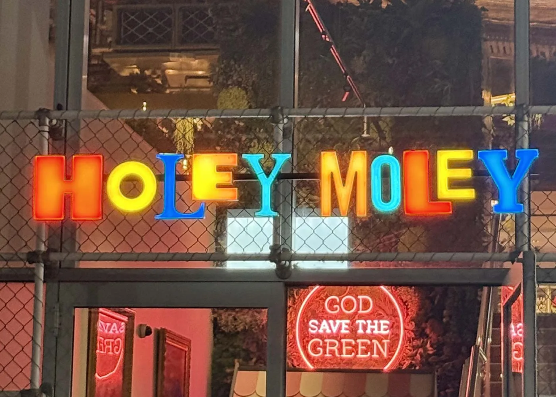 Holey Moley Golf Club Alexandria neon sign