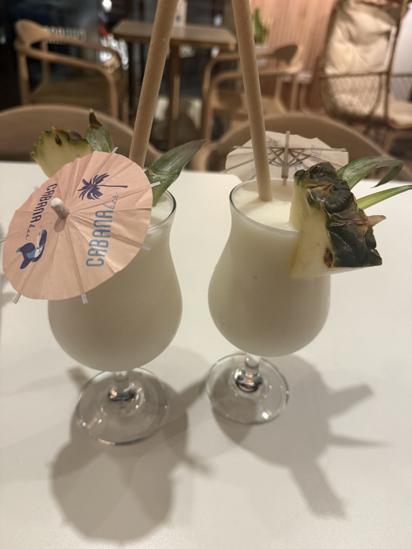 Pina colada at Cabana Bar