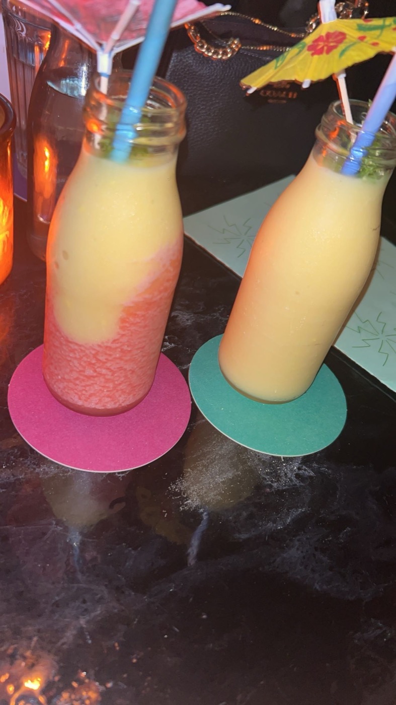 Colourful drinks at PS40